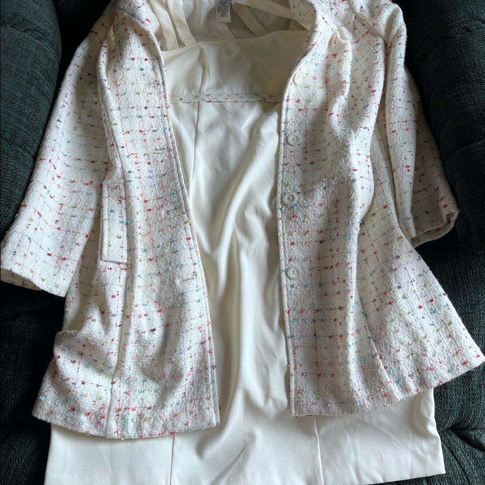 Vintage dress and jacket with shoulder pads